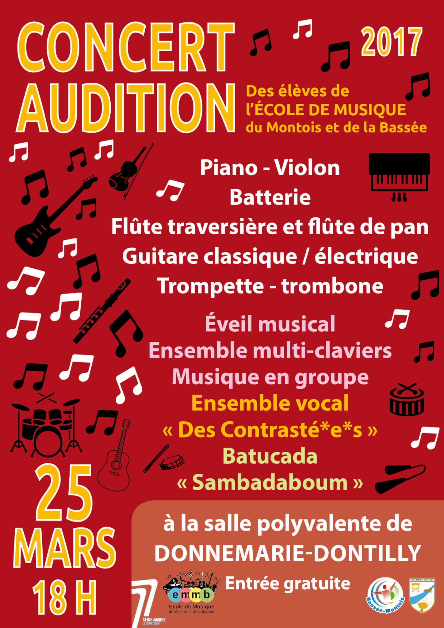 Audition de l’école de musique 2017