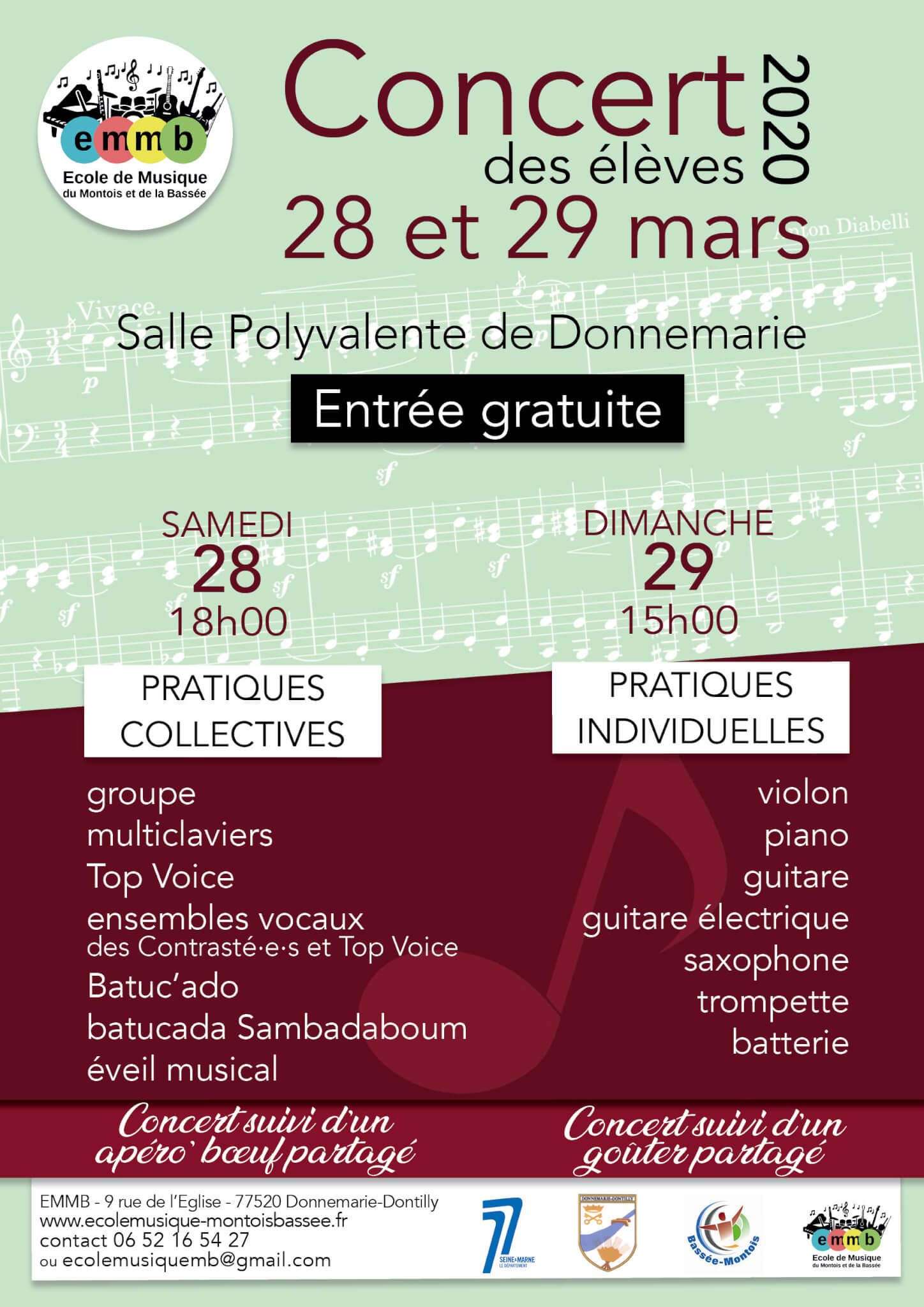 Concert des élèves 2020