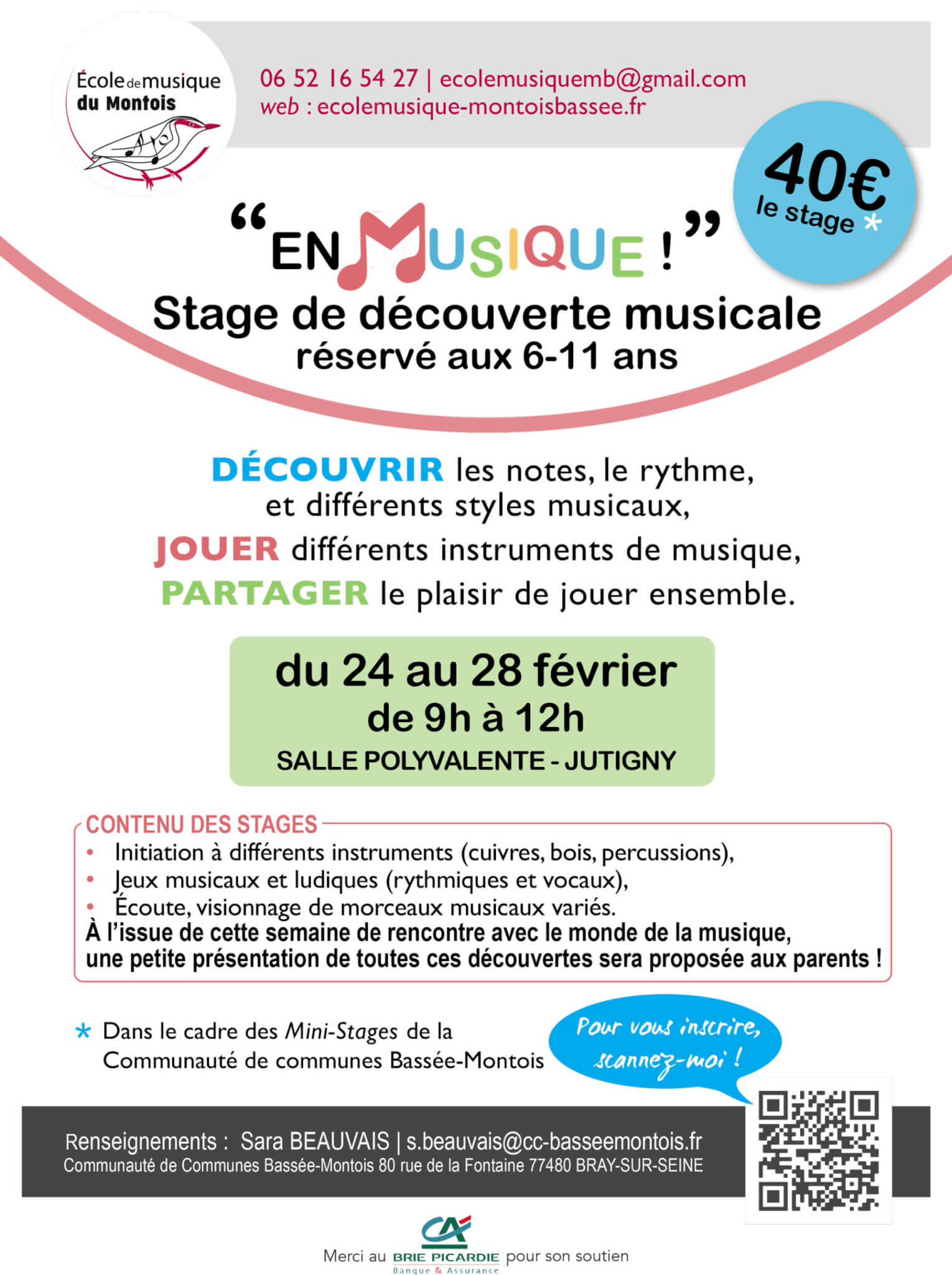 Un stage musical en hiver